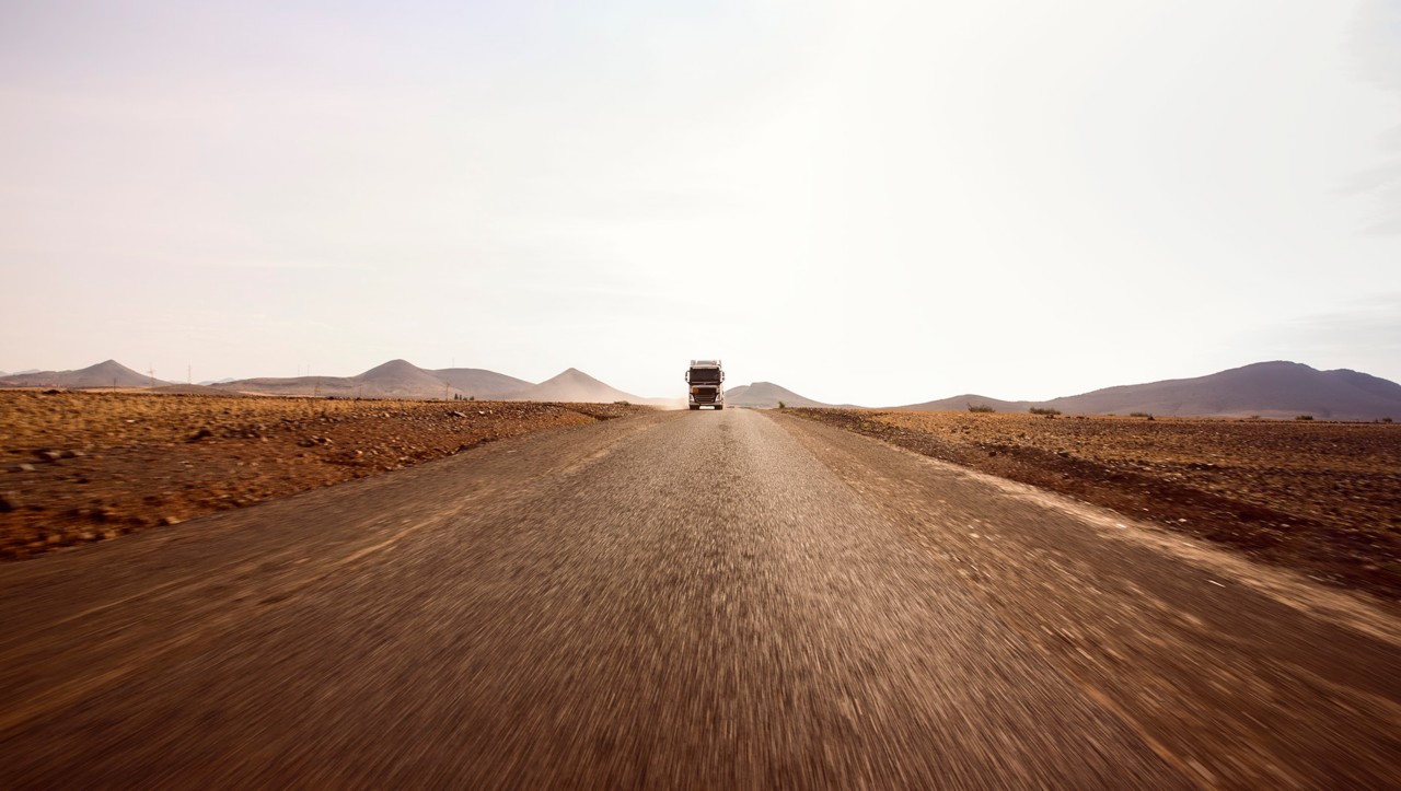 Volvo FH a marokkói országúton