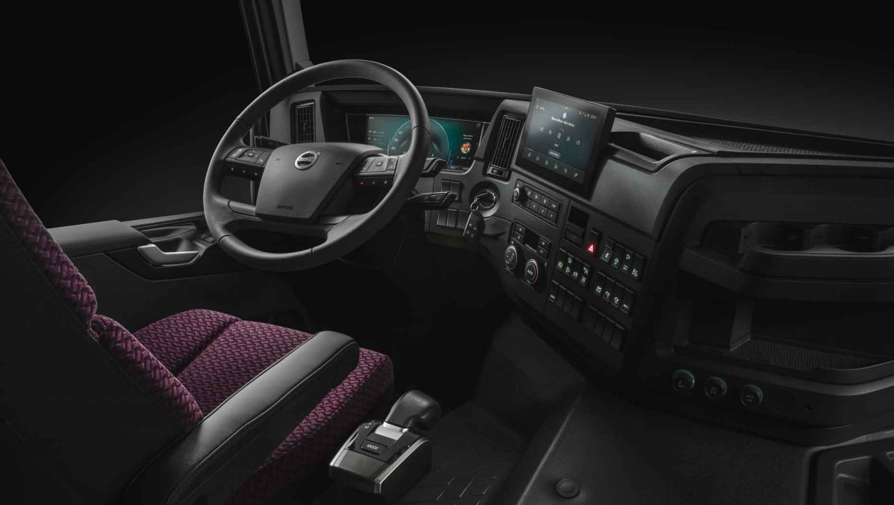 A Volvo FH új fülkebelsője